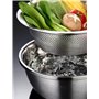 MAOYUAN Edelstahl Seiher und Schüsselset Passoire Inox 2 Pièces Passoire avec Bol de Cuisine en Acier Inoxydable Saladier Passoi