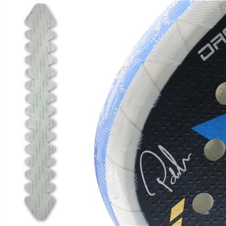 EBBOM Protecteur de raquette de padel transparent en vinyle calandré - Pack 1/2 - Comprend un nettoyant pour raquette - Extreme