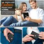 TEEHON Portefeuille Homme Slim Cuir en Fibre de Carbone avec Blocage RFID et Emplacements pour Cartes de Crédit, Clip de Billets