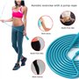 Corde à sauter Fitness Tzviod Corde à sauter réglable en PVC Poignée en PP Pour adultes Débutants Corde à sauter d'entraînement