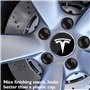 Kit d'enjoliveurs pour Tesla : kit d'enjoliveurs pour Tesla Model 3, accessoires, écrous de roue avec logo Tesla pour modèle Y, 