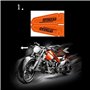 APRILA Technique Moto Bloc de Construction de Modèle de Moto pour Harley-Davidson, 436 Pièces Motorcycle Jeux de Jouet de Constr