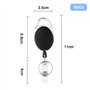Gentpovth 6 pièces Porte Clef Retractable Mousqueton,cordon rétractable Avec Enrouleur de Ceinture,60cm Porte-clés Rétractable R