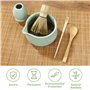 5 pièces Matcha Kit Fouets à Matcha Convient à la Préparation de Thé Matcha pour la Maison, le Bureau et le Salon de Thé Fouet M