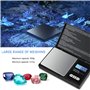 Balance de Poche avec Écran LCD Rétroéclairé(7 Unités)Petit Balance de Bijoux Balance de Cuisin