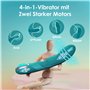 Vibromasseur pour elle, vibration du point G pour femme avec 3 modes de rotation et 10 modes de vibration, vibromasseur gode sil