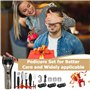 Râpe électrique pour callosités - Rapeuse Pieds électrique,Kit de pédicure avec 3 rouleaux de rechange - Étanche IPX7 - Avec aff