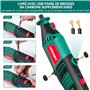 Outil Rotatif HYCHIKA 170W, Kit d’Outils Rotatifs à Vitesse Variable Avec Arbre Flexible, Kit d’accessoires 173pcs et Outil Mult