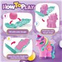 Pâte à modeler pour enfants à partir de 3 ans - Thème licorne Play Color Dough - Accessoires d'art et d'artisanat - Kit avec 11 