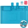Tapis de soudure, Tapis de soudure en silicone résistant à la chaleur500 ℃ Tapis de réparation magnétique multifonction avec règ