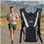 Sporgo Sac à dos d'hydratation de 2 l avec poche à eau : sac à dos étanche sans BPA, sac à dos d'hydratation sac à dos de vélo,