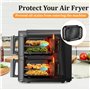 2 Pièces Grille Anti Projection pour Air Fryer Ninja Double Stack XL SL400EU SL300EU, Réutilisable Accessoires Silicone Anti Ecl