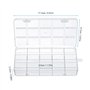 MumdoYAL 2 pièces boite rangement plastique，boite rangement vis，boite a bijoux，rangement bijoux，avec 15 compartiments et couverc