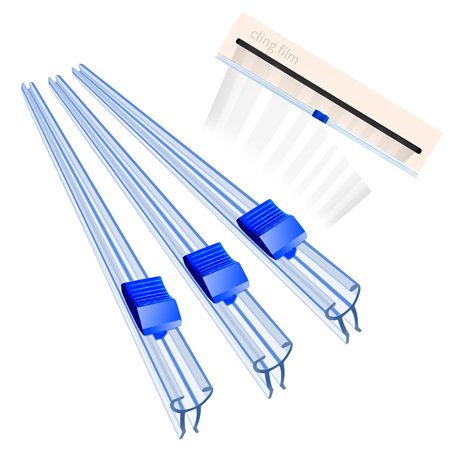 Distributeur Film Alimentaire Coupe-papier - 4 pièces 33cm/38cm Dérouleur Coupe-Film Plastique