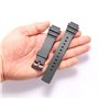 MCXGL Bracelet de montre en résine compatible avec Casio MRW-200H - Bracelet de rechange en caoutchouc noir pour homme et femme