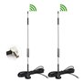 Bingfu Antenne 4G LTE TS9 Base Magnétique Antenne Externe 4G 7dBi(Paquet de 2) Compatible avec Routeur Hotspot Huawei MiFi Modem