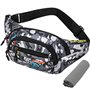 Waist Bag Camo Grande Capacité Sac Banane 1pcs Sport Sacs Bananes De Randonnée Vintage Tendance Imperméable Tissu Nylon avec Fer