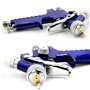 Pistolet à Peinture HVLP Pistolet pulvérisateur Professionnel avec Godet en Plastique de 120 ML et Buses 0.8mm Spray Gun