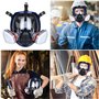 Sumeber Masque respiratoire complet réutilisable avec filtre | Anti-buée, anti-gaz, anti-poussière, masque à gaz idéal pour la p