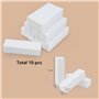 Lot de 10 Bloc Polissoir Ongles, Nail Art Tips Tool, Lime de Polissage Professionnelle pour Poncer Les Ongles en Acrylique ou Ge