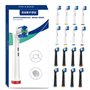 16 Unités Brossette Compatible Électrique Oral B Tête