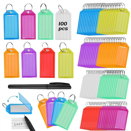 100 Pièces Porte Etiquette Clef