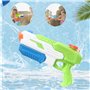 Aischens 2pcs Pistolet à Eau pour Enfants, Pistolet à Eau Puissant 600ML x 2, Longue Portée de 8 Mètres, Jouet d’Eau pour Piscin