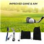 Kingrun Accessoires de Golf, Kit Nettoyage de Golf, Serviette de Golf, Brosse de Golf, Golf Divot Pliable avec Marqueur de Balle