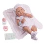 JC TOYS Berenguer - 18053 Poupon réaliste petite fille - tenue rose en tricot avec couverture - 20.57x37.08x18.29 cm