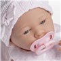 JC TOYS Berenguer - 18053 Poupon réaliste petite fille - tenue rose en tricot avec couverture - 20.57x37.08x18.29 cm