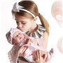 JC TOYS Berenguer - 18053 Poupon réaliste petite fille - tenue rose en tricot avec couverture - 20.57x37.08x18.29 cm