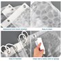 KILDOWS Rideau de Douche Anti Moisissure 180 X 200 cm,3D Transparent EVA Rideaux de Douche Lavable avec 12 Crochetspour Baignoir