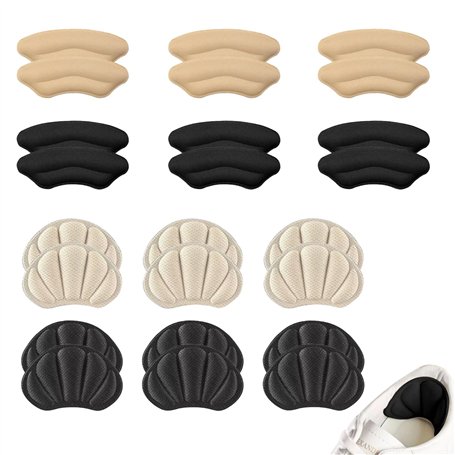 12 Paires Coussinet Talon Chaussure - Autocollant