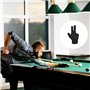Lot de 2 Gants de Billard, Gants de Billard Snooker, Tokaneit Gants de Billard Antidérapants, Gants de Billard à Trois Doigts, G