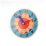 Kikuo Horloge d'apprentissage en bois de 14 cm