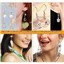 JIEYUCHU Crochets de Boucle d'oreille, 50 Pièces Lot de Crochet pour Boucles d'oreilles en Argent 925, DIY Fil d'oreille Crochet