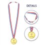 Pllieay 100 Pièces Médailles Enfants Médailles Or en Plastique pour Compétition, Thème Sport Day, Récompenses