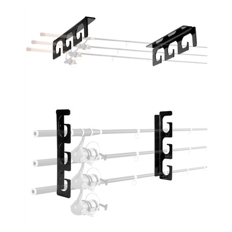 QWORK® Lot de 2 supports de canne à pêche