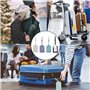 4 Pièces Etiquette Valise, Pu Cuir Étanche Etiquette Bagage Inscriptible et Réglable Etiquette Valise Voyage Avion Pour Valise s