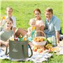 Seau pliable d'extérieur de 20 l - Seau pliable pour l'extérieur - Seau pliable pour la pêche - Pour le camping - En plastique -