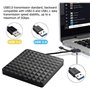 Lecteur CD DVD Externe, Graveur DVD Externe avec USB3.0 Type-c, Lecteur CD/DVD RW ROM Lecteur Graveur CD DVD Optiques Externes p