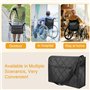 NAROSEBE Sac à Dos pour Fauteuil Roulant, Sac pour Fauteuil Roulant Oxford Étanche Sac de Rangement pour Fauteuil Roulant Pochet
