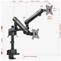 PUTORSEN Support Double Écrans 17-32" PC Moniteur, Premium Aluminium Bras Articulé Ergonomique Ressort Mécanique, Hauteur Réglab