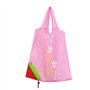 LHKJ 12Pcs Sac Courses Pliable Reutilisable, Sac Shopping Pliable Poche à Motifs de Fraises avec Pochettes à Lanière