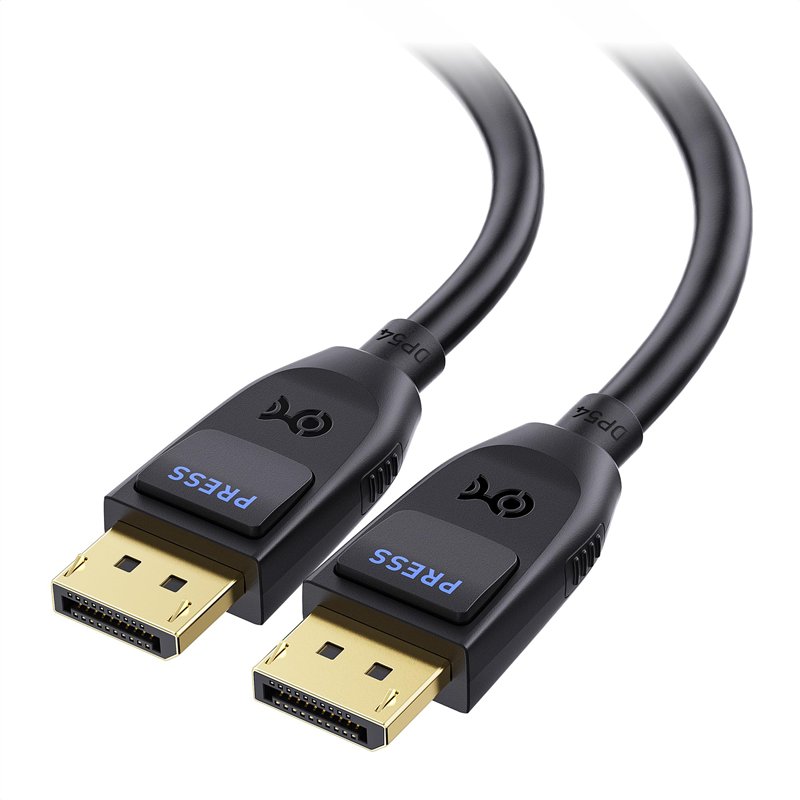 Cable Matters Câble DisplayPort 2.1 Certifié VESA 3m – DP54 8K 165Hz, 4K 500Hz, 54Gbps, HDR, G-SYNC, FreeSync Pour RTX 4090, RX 7900 & Gaming