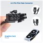 Cable Matters Câble d'alimentation GPU 8 broches 60cm, Câble EPS 8 broches/ATX 8 broches mâle vers PCIe 6+2 broches mâle, Câble 