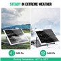 ECO-WORTHY Kit Panneau Solaire 25W 12V MONO : 25W Panneau Solaire + Support de Montage + Câble de connexion SAE + Contrôleur de 