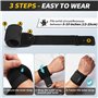 CAMBIVO Bande Poignet Musculation 2 Pièces, Protege Poignet Réglables, Sangle Poignet Musculation Respirante, Wrist Wraps pour S