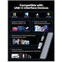 NEUTYPECHIC Hub USB C 3.0, 7 en 1 Station d'accueil USB C Universel avec 2 USB C Ports, USB A 3.0 Port et 4 USB A 2.0 Ports, Doc