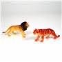 Cubitube - Animaux Sauvages de Deluxebase. 11 pièces de Petites Figurines d'animaux de Safari. Tube de Rangement en Plastique ré